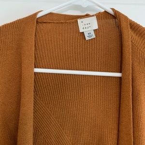 A new day open front cardigan rust xs
